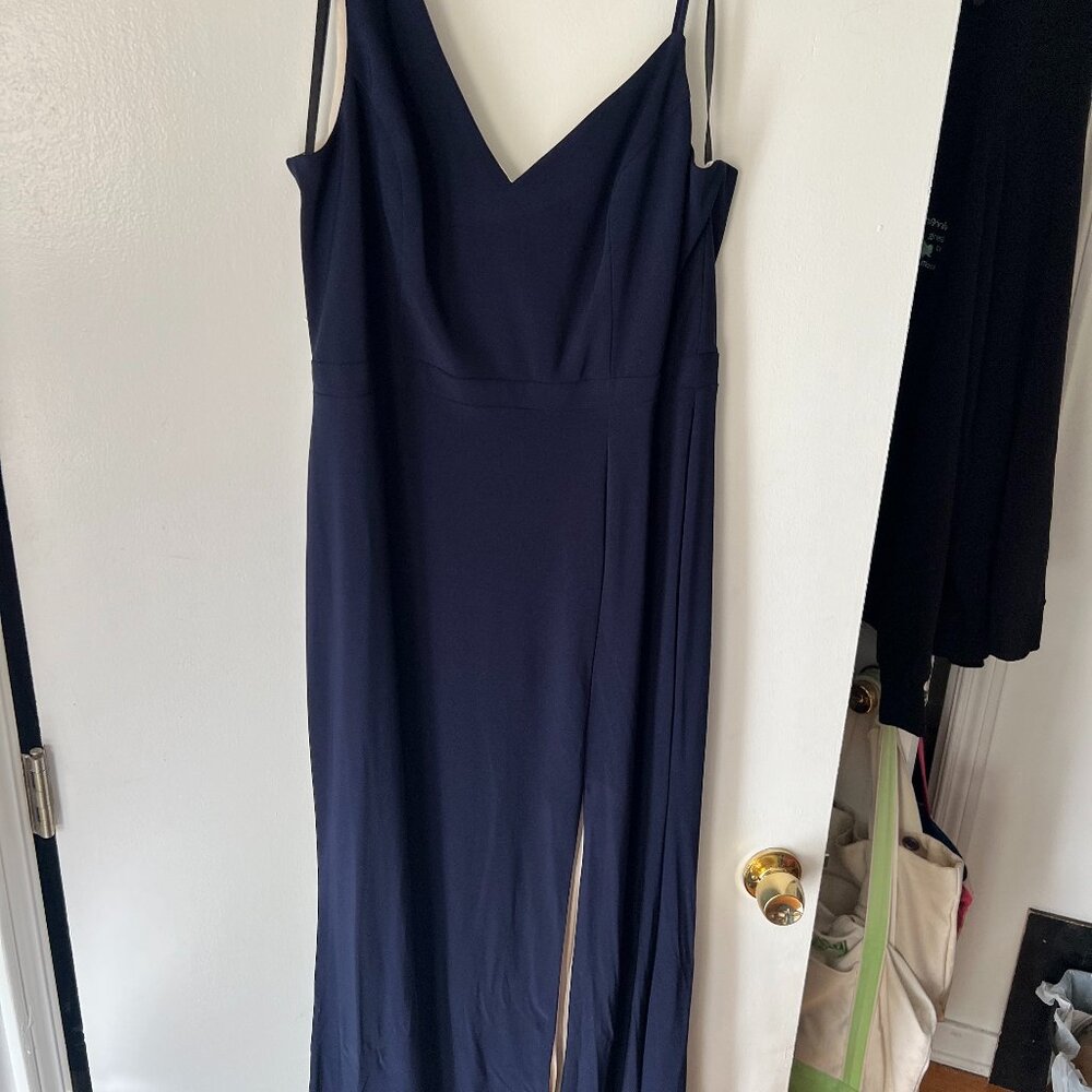 Navy Blue Formal Evening Gown